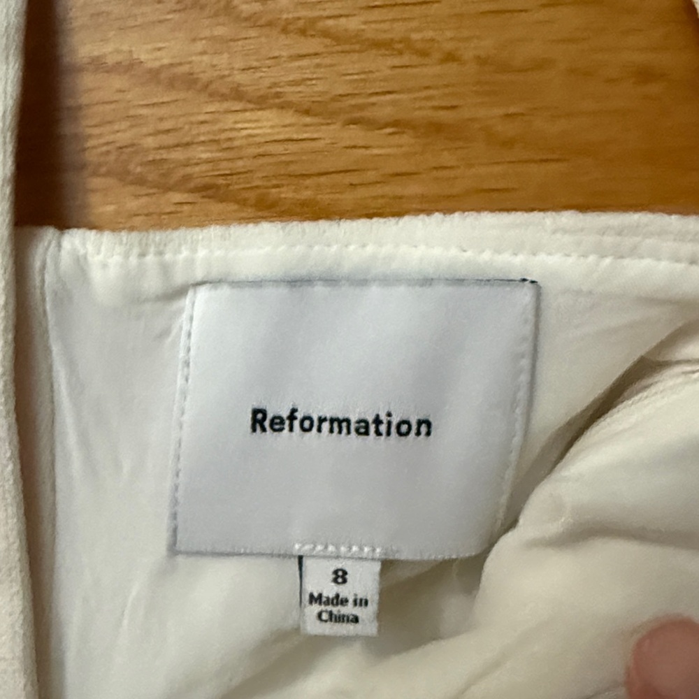 Reformation Alisa Top Ivory - Size 8 B07 - Picture 4 of 8